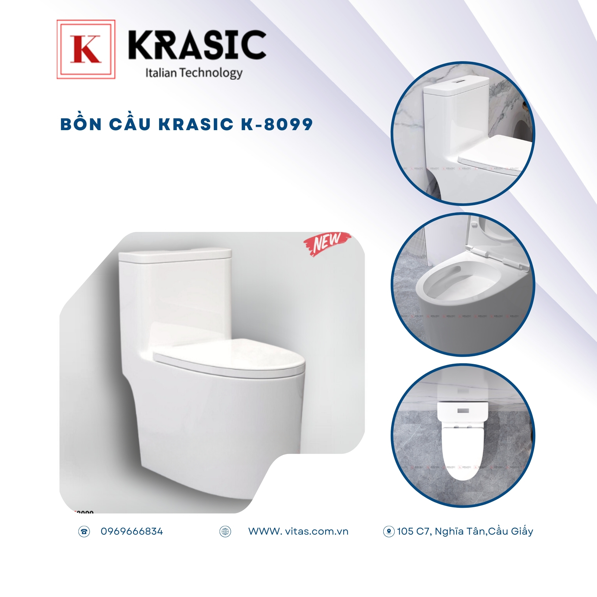 Bồn cầu Krasic K-8099