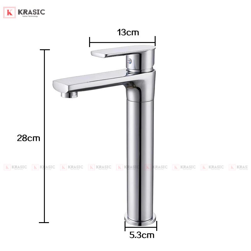 Bản vẽ kỹ thuật vòi lavabo krasic KH7060